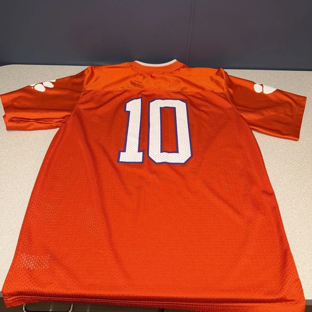 Nike Clemson Tigers #10 Football Jersey Kids Size XL‎ (20) Orange White Paw